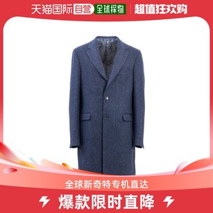 香港直邮潮奢 Etro 艾特罗 男士单排扣长袖大衣