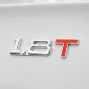 汽车排量标1.4T1.8T2.0T3.0T2.4L3.0L排量贴金属标车贴尾标字母标