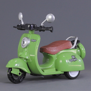 小绵羊摩托车模型儿童惯性，声光玩具车，男孩宝宝卡通踏板摩托三轮车