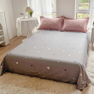 可定制任意尺寸美式60支斜纹纯棉单件床单100全棉床笠床罩四