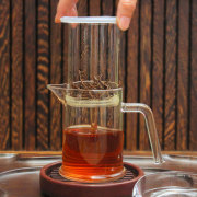 唐述纱布过滤泡茶杯泡茶壶玻璃，茶具玻璃泡，茶器红茶泡茶杯绿茶泡