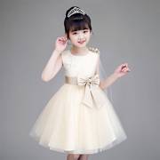 儿童礼服公主裙夏季花童，婚纱小女孩高端晚礼服女童钢琴演奏蓬蓬。