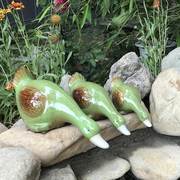 花园阳台庭院假山水景鱼池桌面造景陶瓷鸭子小青蛙装饰品园艺摆件