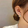 日韩三角形耳钉女纯银针s999耳环2023年潮小众设计感高级耳饰