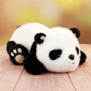 可爱趴熊猫公仔仿真大熊猫毛绒，玩具花花熊猫玩偶，抱枕女生儿童礼物