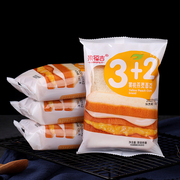 梁福吉(梁福吉)3+2燕麦黄，桃乳酸菌夹心，面包零食品水果味代餐营养吐司点心