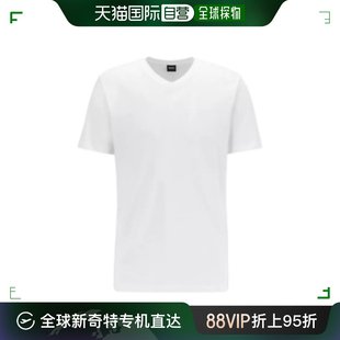 香港直邮Hugo Boss雨果博斯男士T恤棉质短袖白色50385258-100