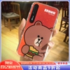 韩国line来电闪iPhonex手机壳布朗熊苹果XS发光保护套软7Plus全包
