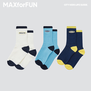 maxforfun童装24春夏儿童，中筒袜男女童，春夏袜子百搭运动棉袜