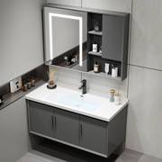 2023橡木浴室柜组合网红陶瓷一体盆卫生间洗手洗脸厕所洗漱台