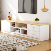 白色欧式电视柜茶几组合现代简约小户型家用客厅带抽屉储物视听柜
