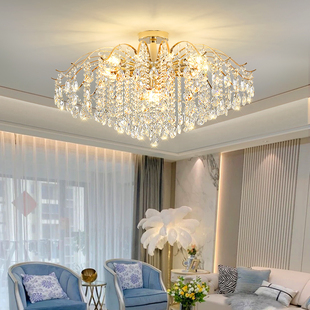 现代简约时尚灯饰家用创意，餐厅客厅卧室，水晶吊灯led节能灯具