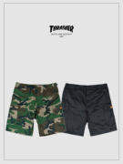 THRASHER x ROTHCO 日版联名工装迷彩纯色短裤FLAME BDU SHORTS