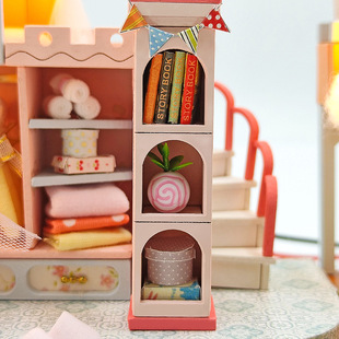 梦幻公主房diy小屋模型拼装玩具娃娃屋创意微缩场景沙盘房子女孩