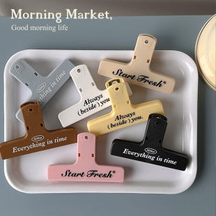 Morning Market 原创手帐夹收纳票据食品封口夹密封夹磁吸冰箱贴