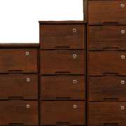 加厚抽屉式收纳柜木质三五多层30cm夹缝实木储物床边带锁小型柜子