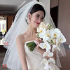 新娘头纱主婚纱，多层蓬蓬韩式超长款头饰素纱摄影拍照结婚造型