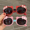 儿童墨镜偏光防紫外线太阳镜男童女童翻盖KT猫咪可爱宝宝玩具眼镜