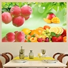自粘壁画客厅画装饰背景墙中式餐厅绿色超大水果画厨房餐桌贴纸画