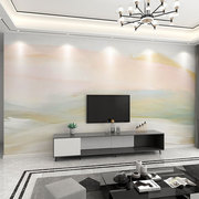 墙纸3d立体油画现代简约轻奢电视背景墙壁布客厅，壁纸卧室墙布壁画