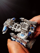 艺模铁艺3D立体全金属DIY拼装模型 星际人族大舰飞船机甲争霸