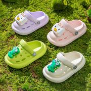 宝宝洞洞鞋夏季男童女童1-3岁软底家居中小童婴幼儿防滑儿童拖鞋2