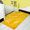 金黄色家用门口进门地垫门垫，可定制玄关凸型地毯，定制浴室吸水脚垫