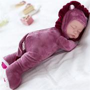 时尚儿童玩具儿童仿真娃娃h会，说话的智能洋娃娃婴儿安抚陪睡眠布