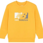 New Balance 童装 字母圆领套头抓绒卫衣 7CB4S023-YW