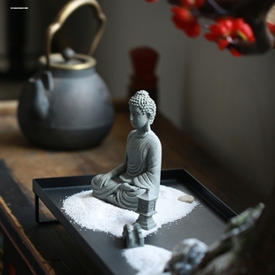 新中式禅意树脂佛像佛头摆件工艺品如来佛祖家居客厅玄关装饰摆设