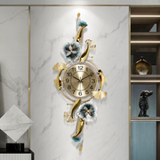 新中式创意钟表挂钟客厅，装饰时钟餐厅，装饰家用挂表个性时尚钟饰