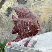 石雕小金鱼石头鱼鱼摆设鱼池鱼缸水池假山水景盆景茶室风景鱼雕刻