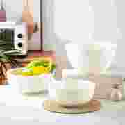 景德镇纯白色骨瓷大号面碗家用汤碗，陶瓷大碗螺蛳粉碗泡面碗拉面碗