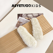 儿童羊毛鞋垫皮毛一体冬季男女宝宝小孩专用加厚加绒保暖毛绒吸汗