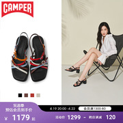 Camper看步女鞋Meda Sandal春夏款细带粗跟凉鞋气质甜美高跟鞋