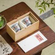 中式复古桐木盒子茶杯建盏主人，杯包装盒对杯，茶叶罐礼盒空盒定制