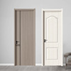 白色免漆碳晶室内门房门实木复合卧室门套装门生态门木门安装