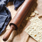 乌檀木滚轴式擀面杖实木商用家用烘焙大号，走锤开酥滚筒式大码一体