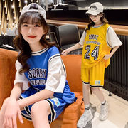 女童篮球服套装2024洋气儿童女宝宝24号球衣速干科比训练服潮