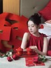 红色敬酒服2023新娘晨袍女高级感订婚礼服挂脖孕妇连衣裙夏季