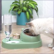 猫碗猫咪饮水器狗狗双碗自动宠物碗喂食器狗碗猫盆猫猫用品饮水机