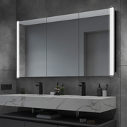 卫生间智能浴室镜柜挂墙式带灯酒店厕所卫浴镜子收纳一体柜可定制
