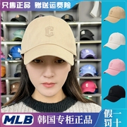 韩国MLB棒球帽NY洋基队男女24小标LA帽子软顶防晒鸭舌帽