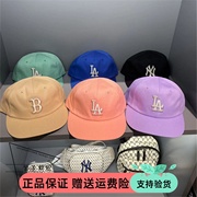 韩国mlb夏季ins马卡龙(马卡龙，)色logo字母可调节休闲情侣棒球帽32cp88