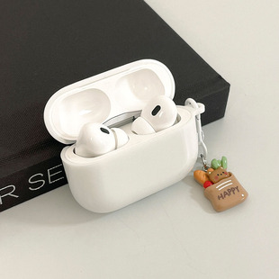 果冻白耳机套适用苹果airpodspro2二代蓝牙3代iphone，无线耳机壳第二第三代保护套三代耳机盒情侣可爱软壳潮