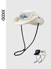 日系星星刺绣西部牛仔帽，子女夏季遮阳防晒ins复古户外登山渔夫帽