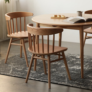 实木餐椅北欧约复古餐桌椅，时尚温莎椅，休闲靠背椅酒吧咖啡椅子