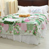欧式法式手工拼布工艺绗缝夹棉纯棉单件被套床盖，空调被多功能床品
