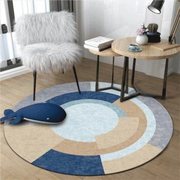 吊篮电脑椅圆形地毯地垫简约现代时尚地毯客厅卧T室床边地毯可机
