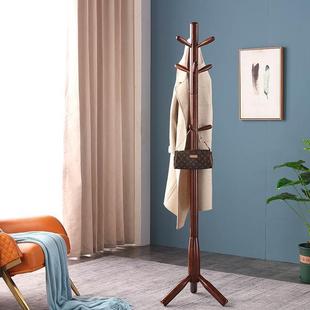 白蜡木落地简约时尚，创意挂衣架子，室内卧室简易实木衣帽架